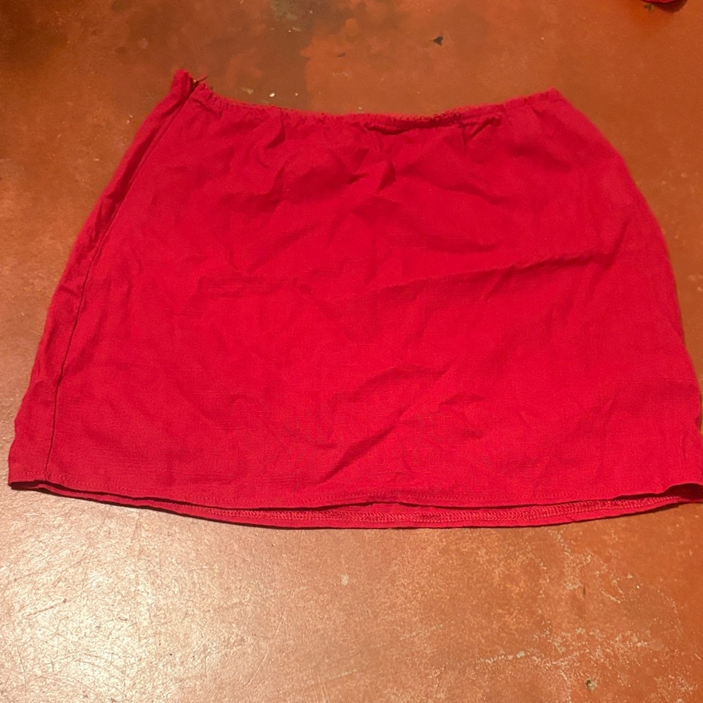 SHEIN Vibrant Red Mini Skirt
